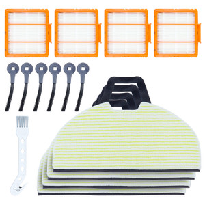 Replacement Parts Kit for Shark Matrix Plus 2-in-1 Robot Vacuum (Side Brushes, Filters, Mop Pads, Cleaning Tool)