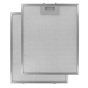 Universal Wire Mesh Metal Cooker Hood Grease Filters 270mm x 320mm (Pack of 2, 07026755, 082645256, XSYF353F)