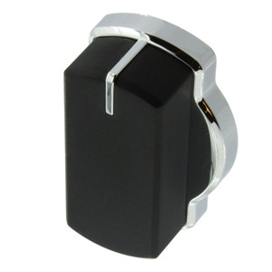 Genuine Belling, Stoves GHU60GE MK2 ST Type Black & Chrome Knob - 083240908