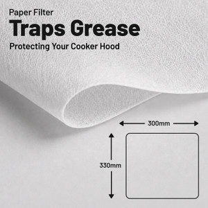 Universal 33x30cm Cut-To-Size Odour & Grease Cooker Hood Filter Kit (5525102200)
