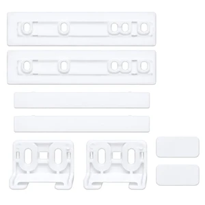 Integrated Fridge Freezer Door 100mm Sliding Bracket Fixing Kit (Pack of 2) 