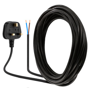 Replacement Henry Hoover Black Mains Power Cable (8.4m) 13A Plug Assembly