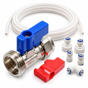 Universally Compatible Water Filter Hose Kit With Compression Valve Tap