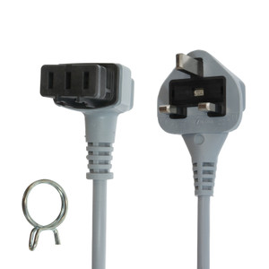 Genuine BSH Bosch, Neff, Siemens Multi-Model Fitting Dishwasher 3-Pin UK Mains Plug & Power Supply Cord Cable