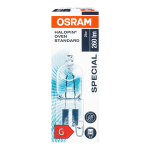 Genuine OSRAM Universal Oven Lamp Bulb (25W, 230V, G9, FS1)