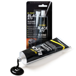 Universal Black Colour RTV Silicone High Temperature Gasket Maker for Temperatures up to 343°C/650°F (85g)