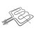Electrolux 3876046131 Top Upper Oven Grill Element (2300W) Electrolux 3876046131 Top Upper Oven Grill Element (2300W)