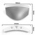 Tumble Dryer Silver Door Handle Kit For AEG Lavamat; AEG Electrolux L14820; Husqvarna Electrolux QW1460HT