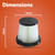 Pre-Motor Filter for Shark BU3521UK IW1511UK IW3510UK IW3611UKT Handheld Vacuum Cleaner