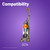 Compatible for Dyson DC14 Vacuum Cleaners Steel Crevice Tool Attachment for Tight Corners, Car Interior & Edges (32mm)