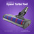 Motorised Soft Roller Floor Tool Kit for Dyson V6, DC58, DC59, DC61, DC62 Vacuum Cleaner (Carbon Fibre, 949852-05)