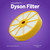 Washable Pre-Filter Replacement for Dyson DC07 Upright Vacuum Cleaner (907676-01)