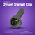 Cable Swivel Clip Replacement for Dyson DC15, DC24, DC25, DC27, DC28, DC33 Vacuum Cleaner