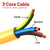 Yellow Cable Flex Fits Numatic 911819 (20m x 1.5mm x 3 Core)