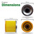 Cartridge Dust Filter for Goblin 680, 690, 700, 900, 950; Aquavac 100, 1200, 300C Multipro (155mm x 120mm x 148mm, AZ90310-75)