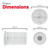 'S109 Type' HEPA Exhaust Filter Cartridge for Hoover SMART, WHS1900, WHS1901 (35601063)