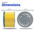 Cartridge Vacuum Filter for Nilfisk Advance GM110Grey (160mm x 185mm, 1406880500)