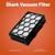 Vacuum Filter Replacement Kit for Shark CV100UKT, CZ250UKT, CZ500UKT (XHFCV100EUUK)
