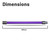 Genuine Dyson V7, V8, V10, V11, SV7, SV8, SV10, SV11, SV12, SV14 Series Purple 'Quick Release' Short Type Wand Extension Rod (655mm) (969109-04)