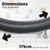 Complete Vacuum Hose Assembly for Miele S230-S240 Series with Machine End and Bent Arm (1000449)