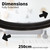 Flo Max Conical Vacuum Hose Assembly for Numatic NSP, PSP, NVQ, JAM, HET, HEN Series [3238mm x 2.5m](903712)