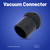 3-Lug Vacuum Hose End With Click Ring and Cuff Fittings for Electrolux, Nilfisk GD930 Series (7603090404)