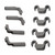Dishwasher Lower Basket Bearing Kit for Bosch SGE, SGI, SGS Series (Pack of 4, 00418675)
