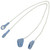 Dishwasher Door Hinge Brake Cords for Beko - Blue Ended Type (340mm, Pack of 2, 1881050200)