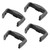 Upper Basket Rail Front Cap for Beko D3422, D3731, DW12; Hygena HJA8630; Diplomat ADP8630 Dishwasher (Pack of 4, 1887460100)