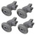 Dishwasher Upper Basket Wheels for Beko DFN1420 Series (Pack of 4, 1885800500)
