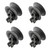 Upper Basket Wheels for Bosch, Neff, Siemens 1KDW, BW, CG, CP, DVS, S41, SCE, SGV, SHE, SHX, SMD, SMI, SMS Series Dishwasher (Pack of 4, 00611666)