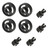 Dishwasher Lower Basket Wheels for Stoves, Belling, New World, Baumatic BDW13 Type (Pack of 4, 82621371)