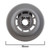 Dishwasher Lower Basket Wheels for Bosch SMS, SMV Series; Siemens SN678X46TE SX678X46TE (Pack of 4, 00611475)