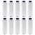 Water Filter Cartridge Kit for DeLonghi EC800, EC850M, ESAM4200S (Pack of 10, 5513292811)