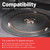Universal Microwave Turntable Glass Plate 315mm with 6 Fixers for All Microwaves