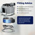 Dishwasher Pump Heating Element for Bosch BM, CGS, DF, DI, JS, S24, S41, S51 Series (85 x 55mm, 2080W, 230V, 0065195)