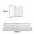 Genuine Lower Fridge Bottles Shelf for Hoover Candy 340, CMC Series (49116641)