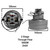 2 Stage Through Flow Taper Fan Motor 1000W 240V DL21104T with TOC for Numatic (205403)