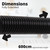 Universal Black Vacuum Cleaner Extension Hose for Henry, James, Hoover for Cleaning (Stretches to 6m)
