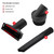 Universal Vacuum Cleaner Black Plastic Tool Accessory Kit (35mm)