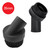 Universal Vacuum Cleaner Black Plastic Tool Accessory Kit 35mm (Pack of 2)