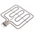 Genuine Belling, Bush, Electra, Electriq, Logik, Montpellier, Statesman, Stoves, Vestel 'Type 56' Multi-Model Fitting Oven Grill Element (1900W, 230V)