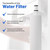 WF01 Purofilter Water Filter for Aqua Fresh, KitchenAid, Supco, Whirlpool SBS002, SBS003, SBS004, USC009, USK009 Type (Pack of 2)