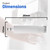 Compatible WF01 Purofilter Water Filter for Aqua Fresh, KitchenAid, Supco, Whirlpool SBS002, SBS003, SBS004, USC009, USK009 Type