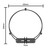 Fan Oven Element for Beko, Gaggenau, Quelle, Whirlpool (2600W, 240V, 481925928322)
