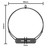 Fan Oven Element for Homark, Hotpoint, Smeg (2600W, 230V) - C00149135