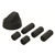 Black Knob With Five Adapters Universal Fitting for Ovens