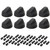 Black Knob With Five Adapters Universal Fitting for Ovens - Pack of 8