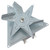 Oven Fan Motor Assembly (00084701) includes Motor, Aluminium Fan Blade & Triangular Mounting Plate for Bosch & Neff 