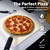 Universal Pizza Stone, Pizza Peel with Detachable Handle and Pizza Cutter Kit